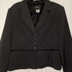 Sweet Suit brand - black with white pinstripes